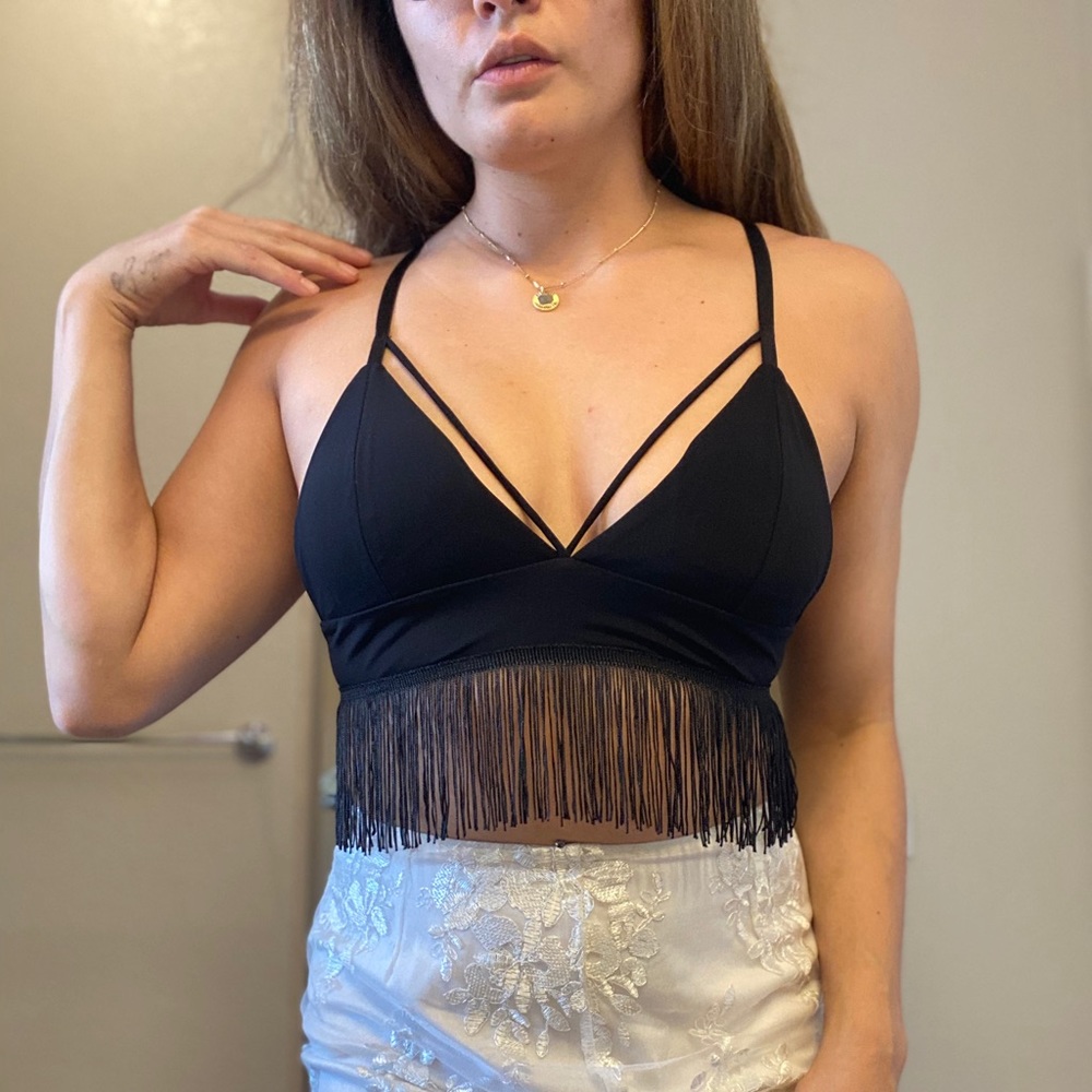 Black fridge bathing suit top